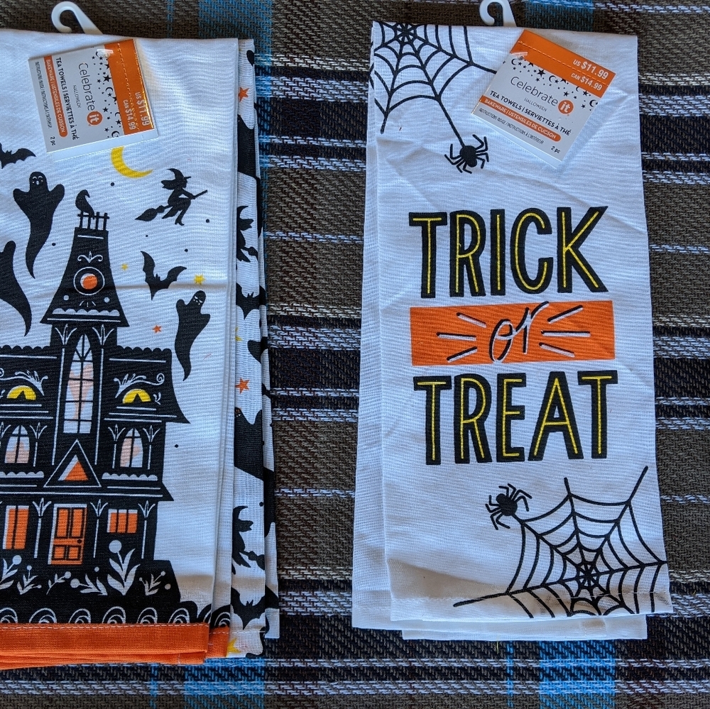 Cute Halloween Tea Towels Trick or Treat - Picture 8 of 8